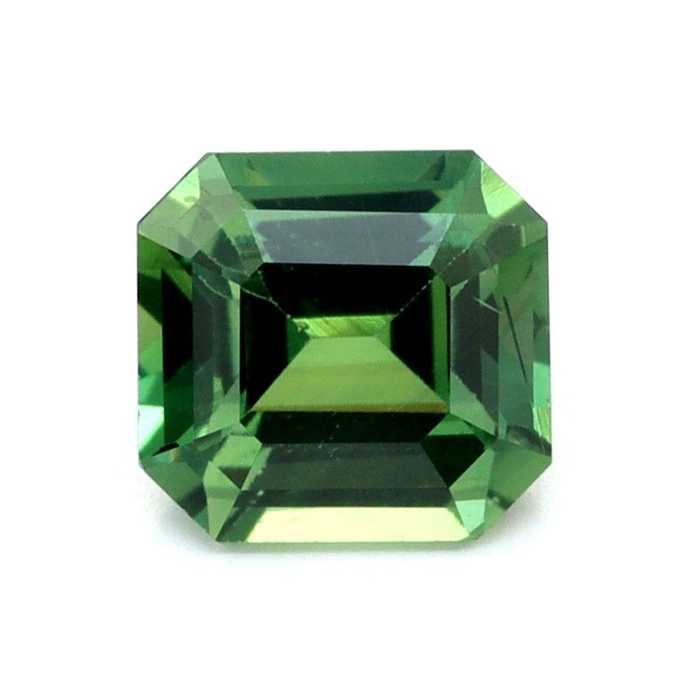 SAPPHIRE FACETED 1.13ct GREEN EC KENYA HEATED