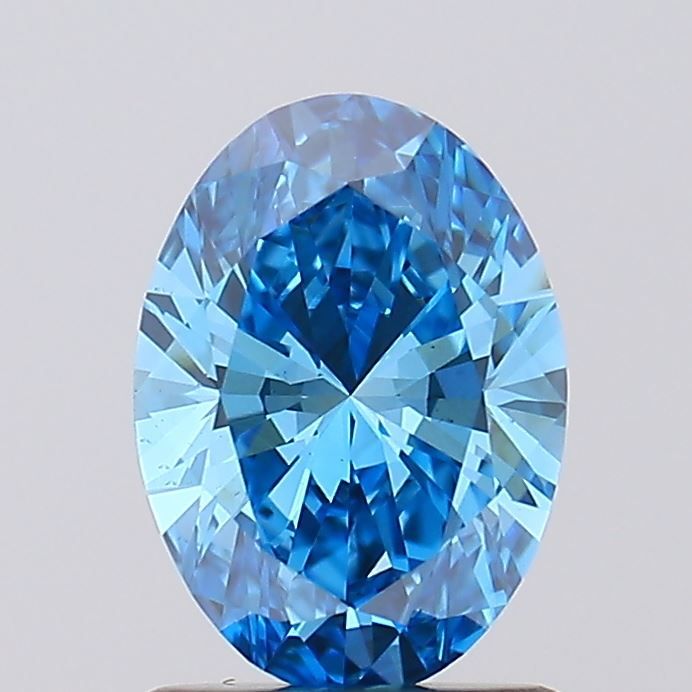1.08 CT Fancy Vivid Blue OVAL