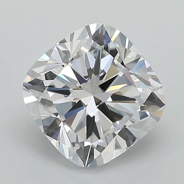 2.03-carat cushion diamond with D color, null cut, and VS1 clarity.