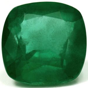 Szmaragd 2,74 ct, zielony, szlif cushion