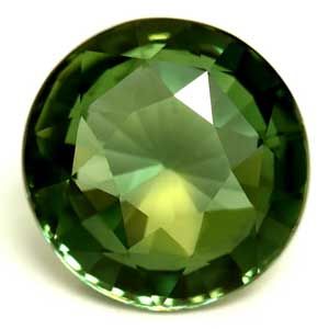 Szafir 1,29 ct, morski, szlif okrągły