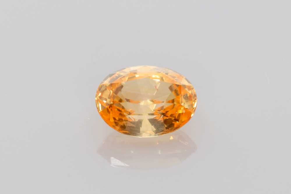 SAPPHIRE FACETED 1.67ct ORANGE ORANGE SI SRILANKA HEATED