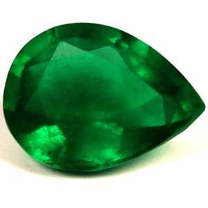 Szmaragd 1,29 ct, zielony, szlif gruszka