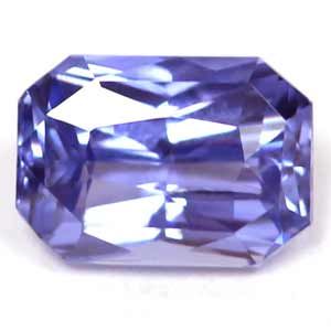 Szafir 1,53 ct, niebieski, szlif szmaragdowy