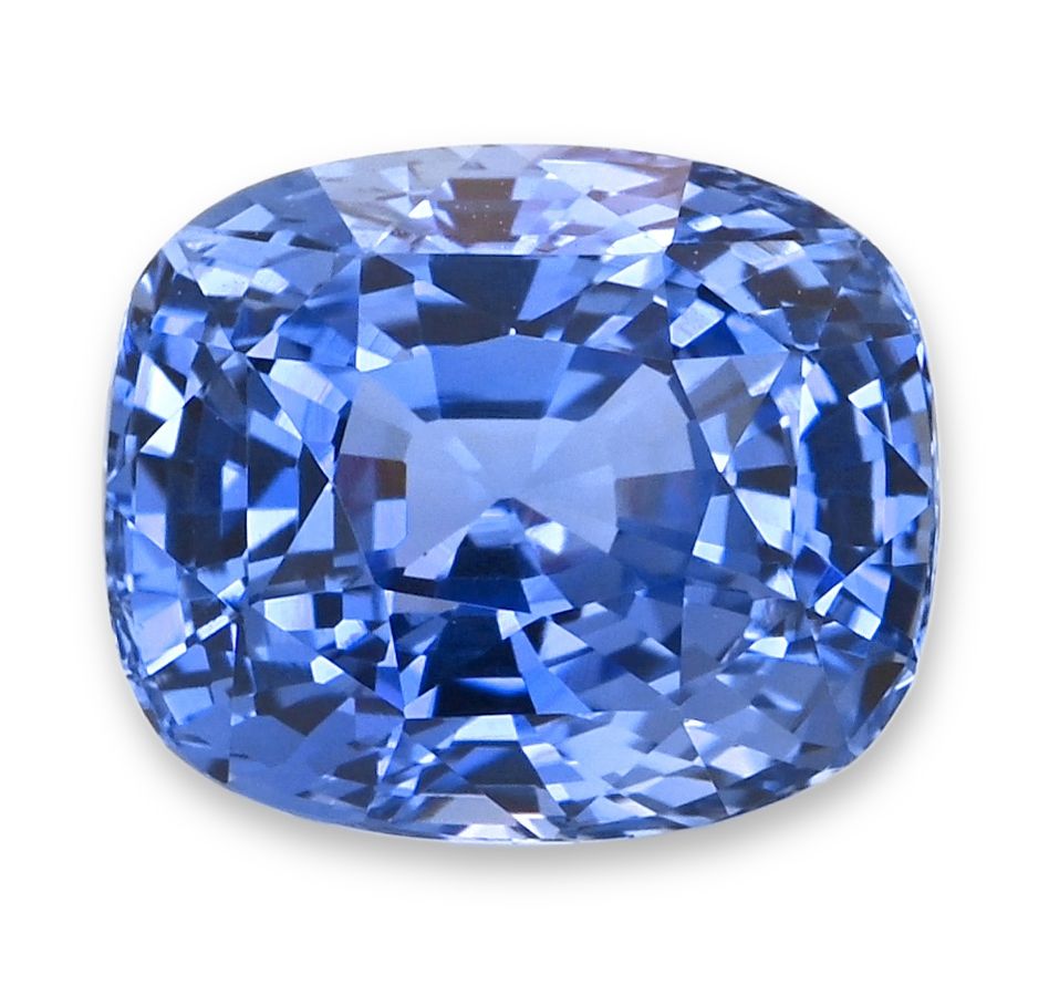 Szafir 4,09 ct, niebieski, szlif cushion