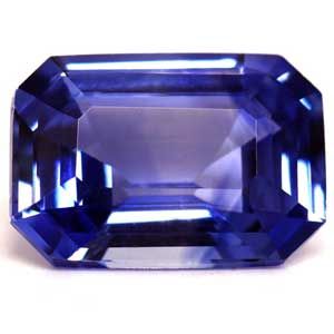 Szafir 1,00 ct, niebieski, szlif szmaragdowy