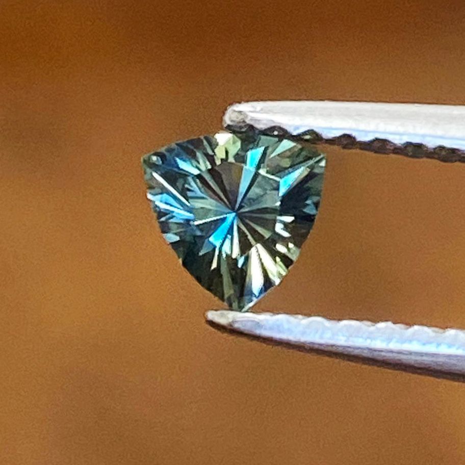 SAPPHIRE FACETED 0.31ct GREEN Green EC UNITEDSTATES HEATED