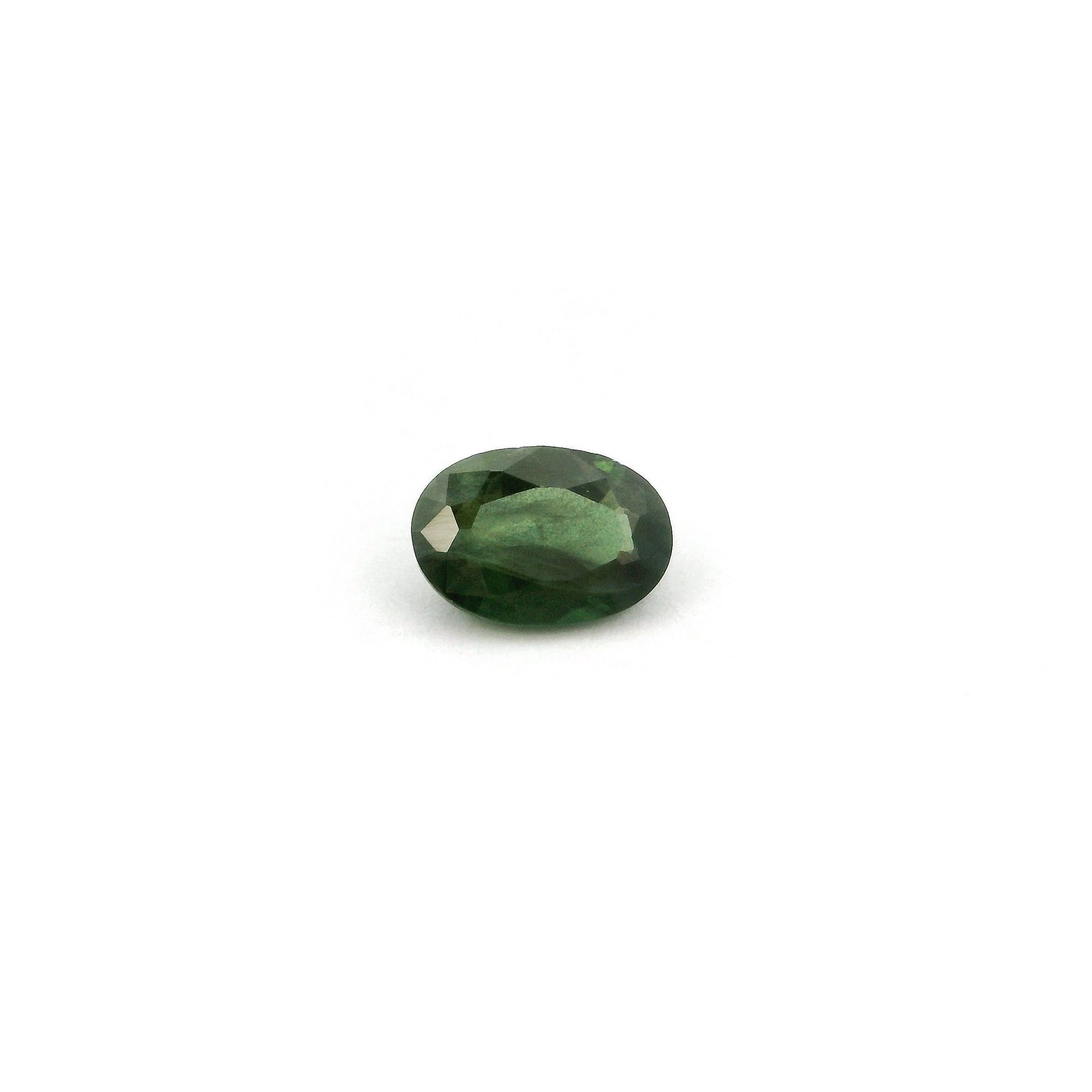 SAPPHIRE FACETED 0.59ct GREEN Intense SI SRILANKA HEATED