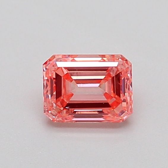 0.51 CT Fancy Intense Orangey Pink EMERALD