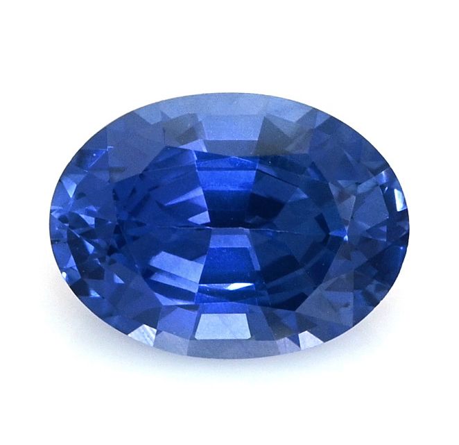 SAPPHIRE FACETED 1.25ct BLUE Blue EC SRILANKA HEATED