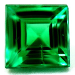 Szmaragd 1,15 ct, zielony, szlif kwadratowy
