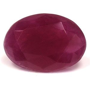 Rubin 1,15 ct, czerwony, szlif owalny