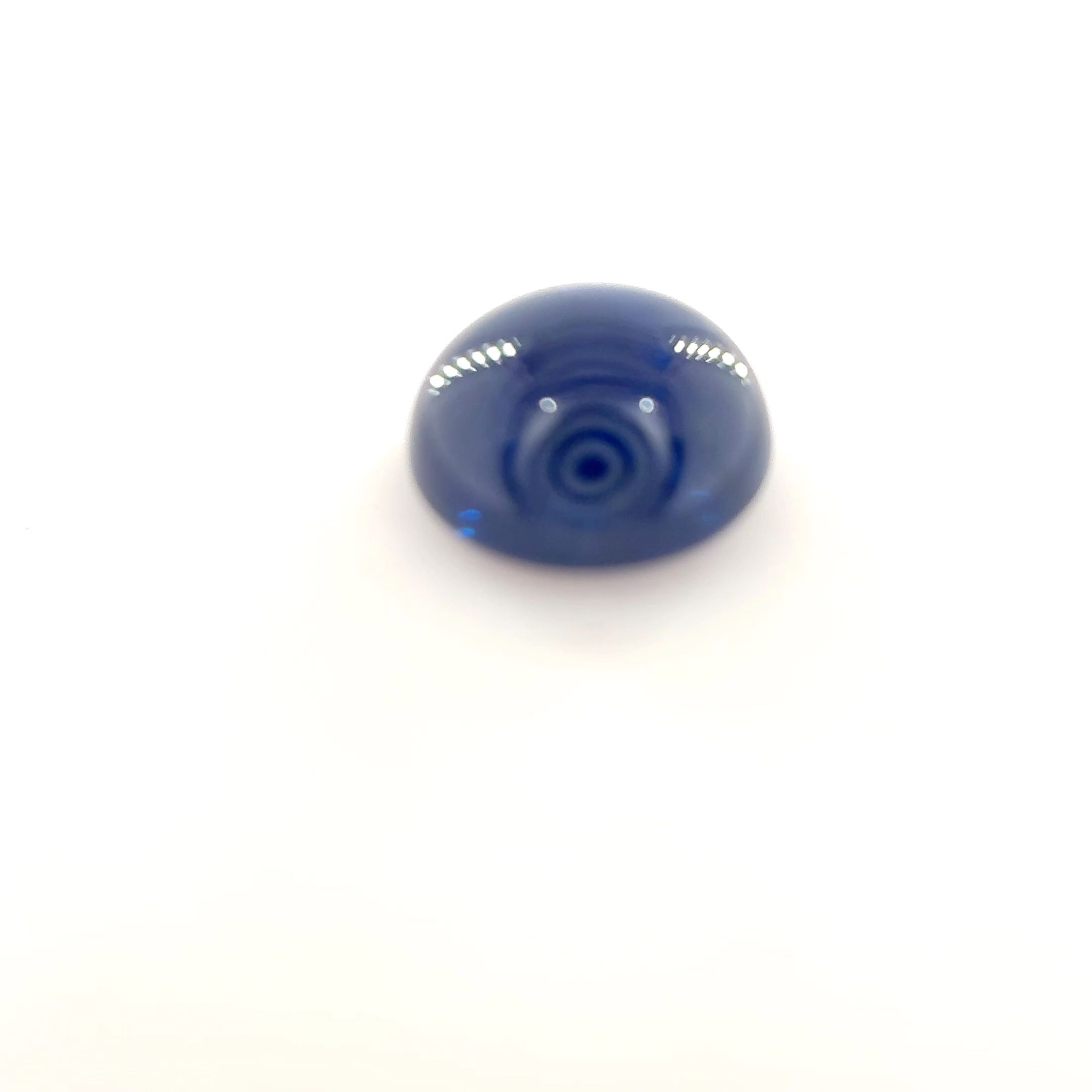Szafir 1,71 ct, niebieski, kaboszon
