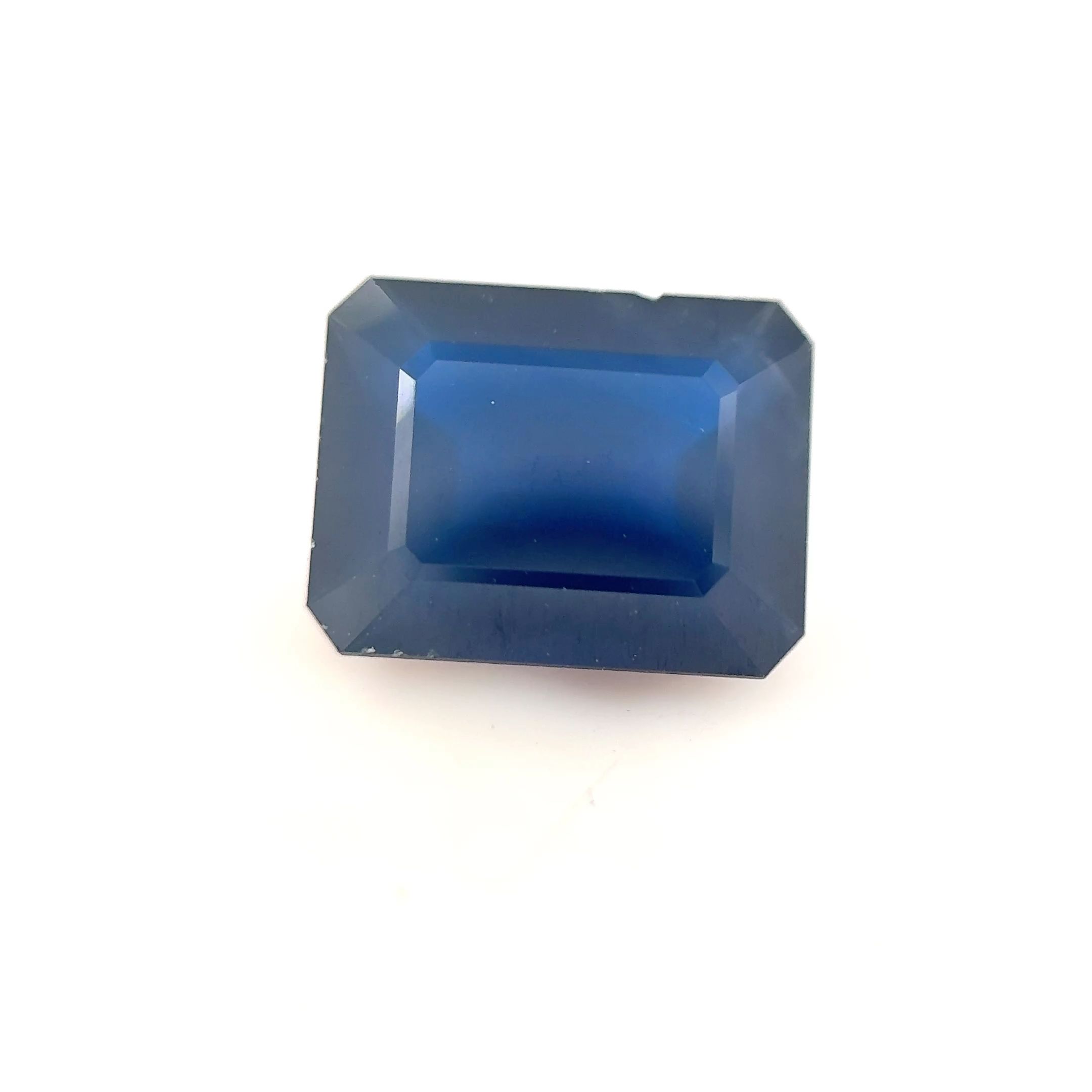 SAPPHIRE FACETED 2.7ct BLUE Deep EC THAILAND HEATED