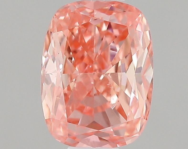 0.41 CT Fancy Vivid Pink CUSHION BRILLIANT