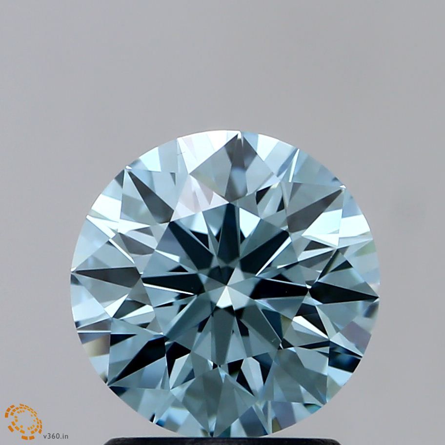 1.5 CT Fancy Greenish Blue ROUND