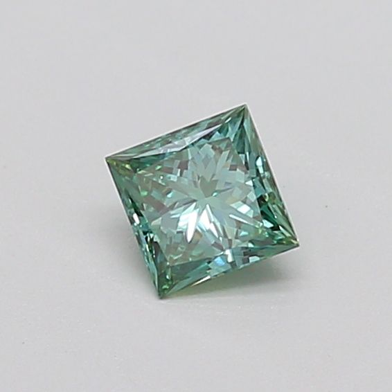 0.35 CT Fancy Vivid Blueish Green PRINCESS