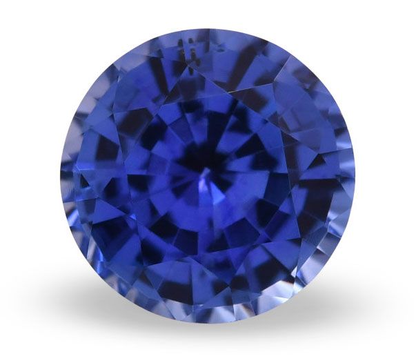 Szafir 1,05 ct, niebieski, szlif okrągły