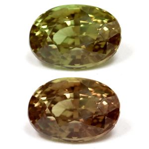 Aleksandryt 1,27 ct, zielony, szlif owalny
