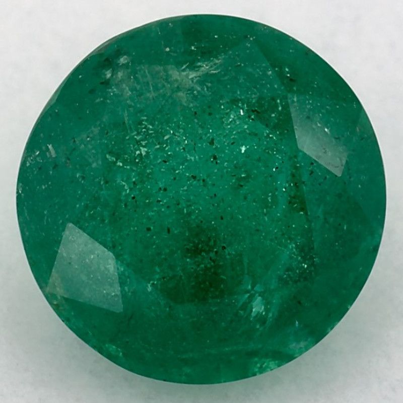 Szmaragd 2,21 ct, zielony, szlif okrągły