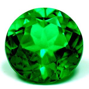 Szmaragd 3,40 ct, zielony, szlif okrągły