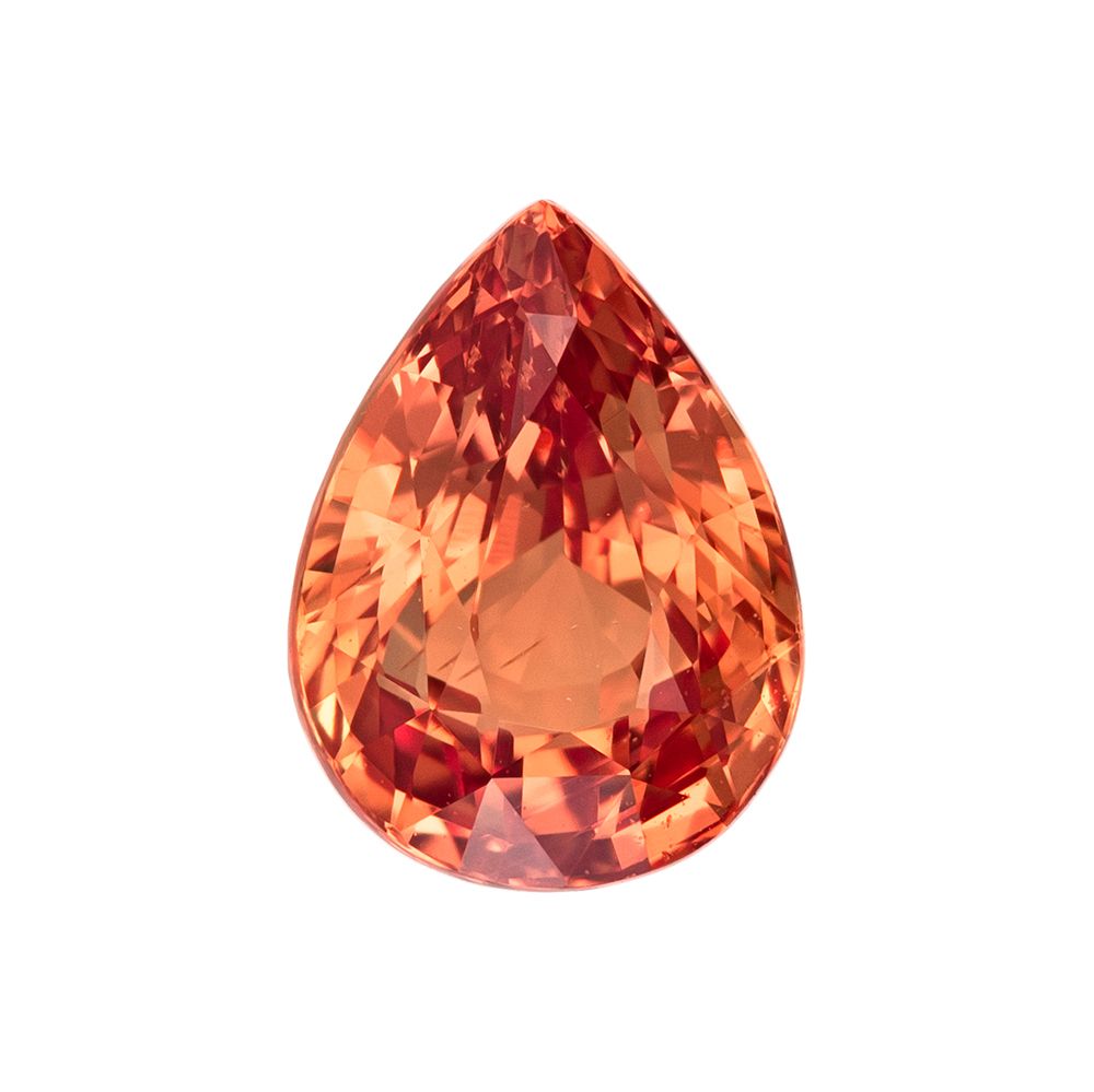 SAPPHIRE FACETED 1.62ct ORANGE SI MADAGASCAR NONE