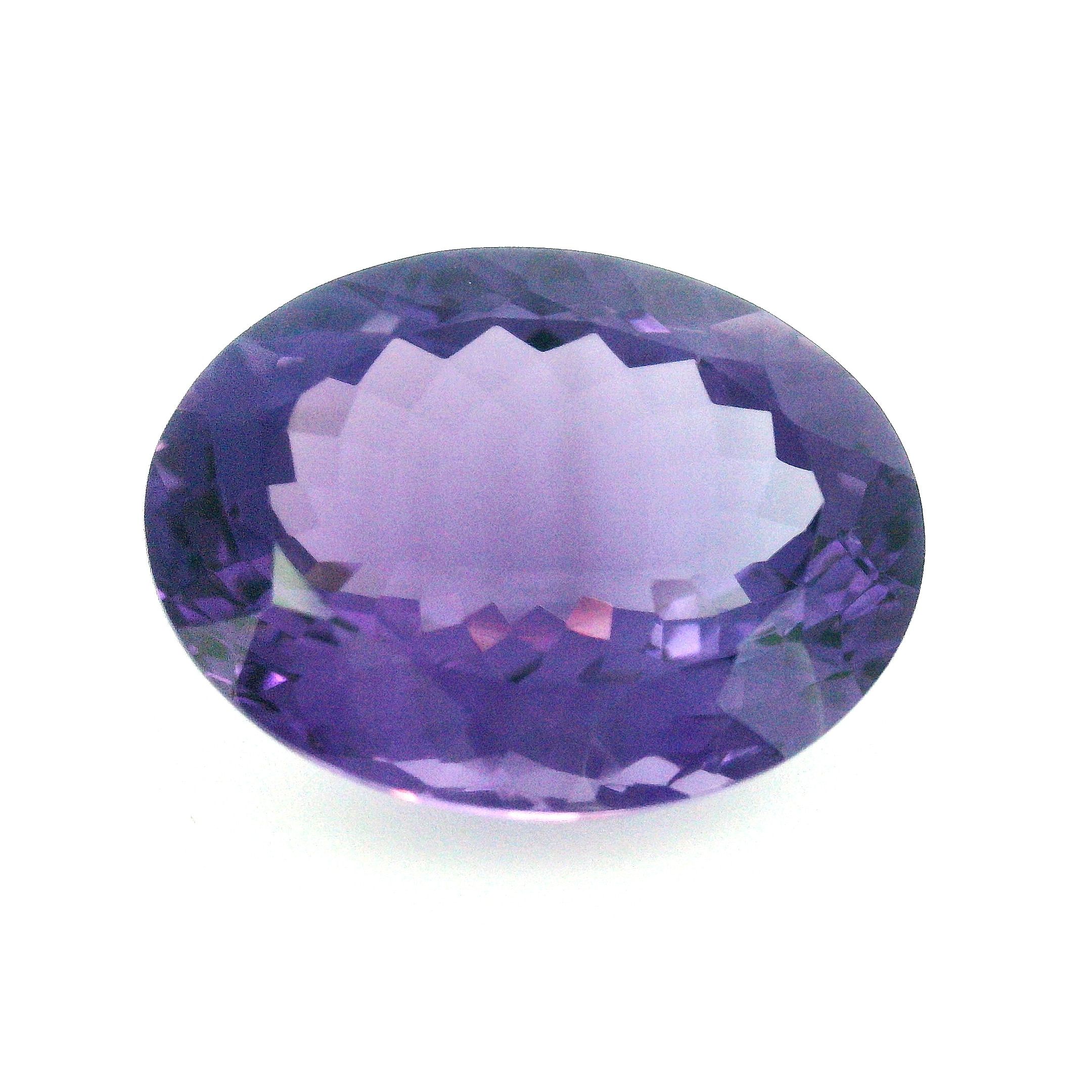 Ametyst 20,02 ct, purpurowy, szlif owalny