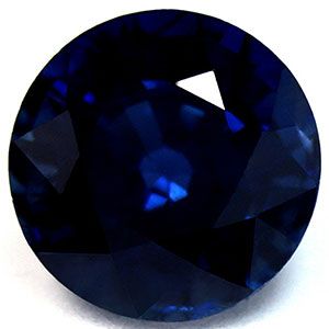Szafir 1,67 ct, niebieski, szlif okrągły