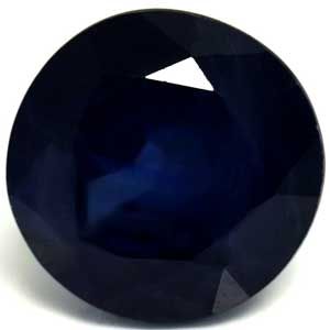 Szafir 4,11 ct, niebieski, szlif okrągły