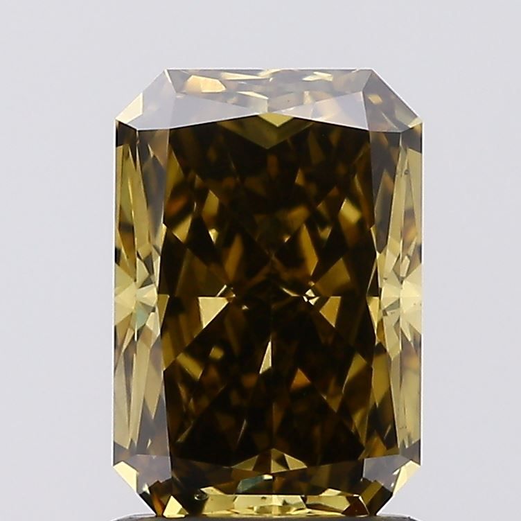 1.38 CT Fancy Deep Gray Yellow RADIANT