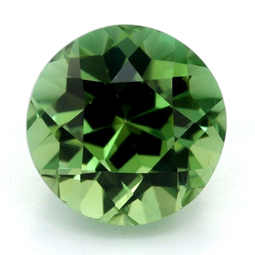 Turmalin 1,49 ct, zielony, szlif okrągły