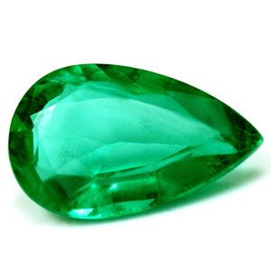 Szmaragd 1,96 ct, zielony, szlif gruszka