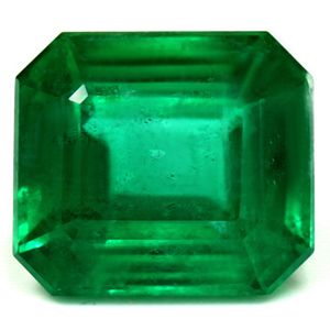 Szmaragd 2,35 ct, zielony, szlif szmaragdowy