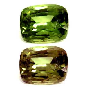 Aleksandryt 2,71 ct, zielony, szlif cushion