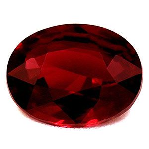 Rubin 1,39 ct, czerwony, szlif owalny