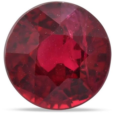 Rubin 1,56 ct, czerwony, szlif okrągły