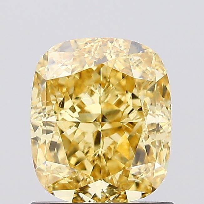 1.22 CT Fancy Intense Yellow CUSHION MODIFIED