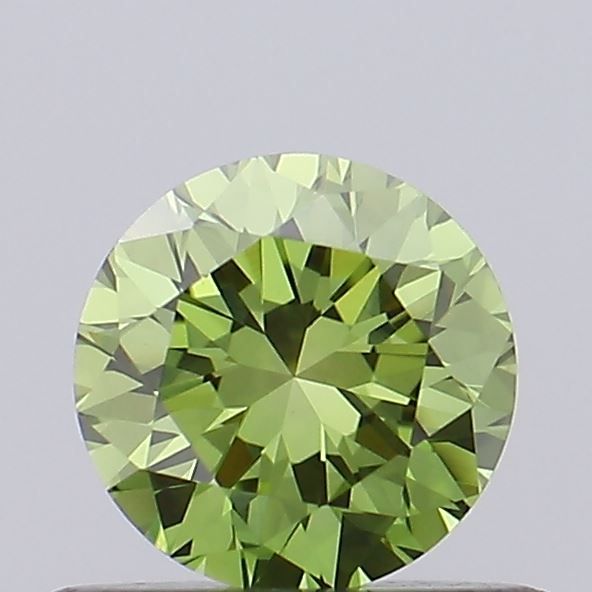 0.42 CT Fancy Vivid Green ROUND