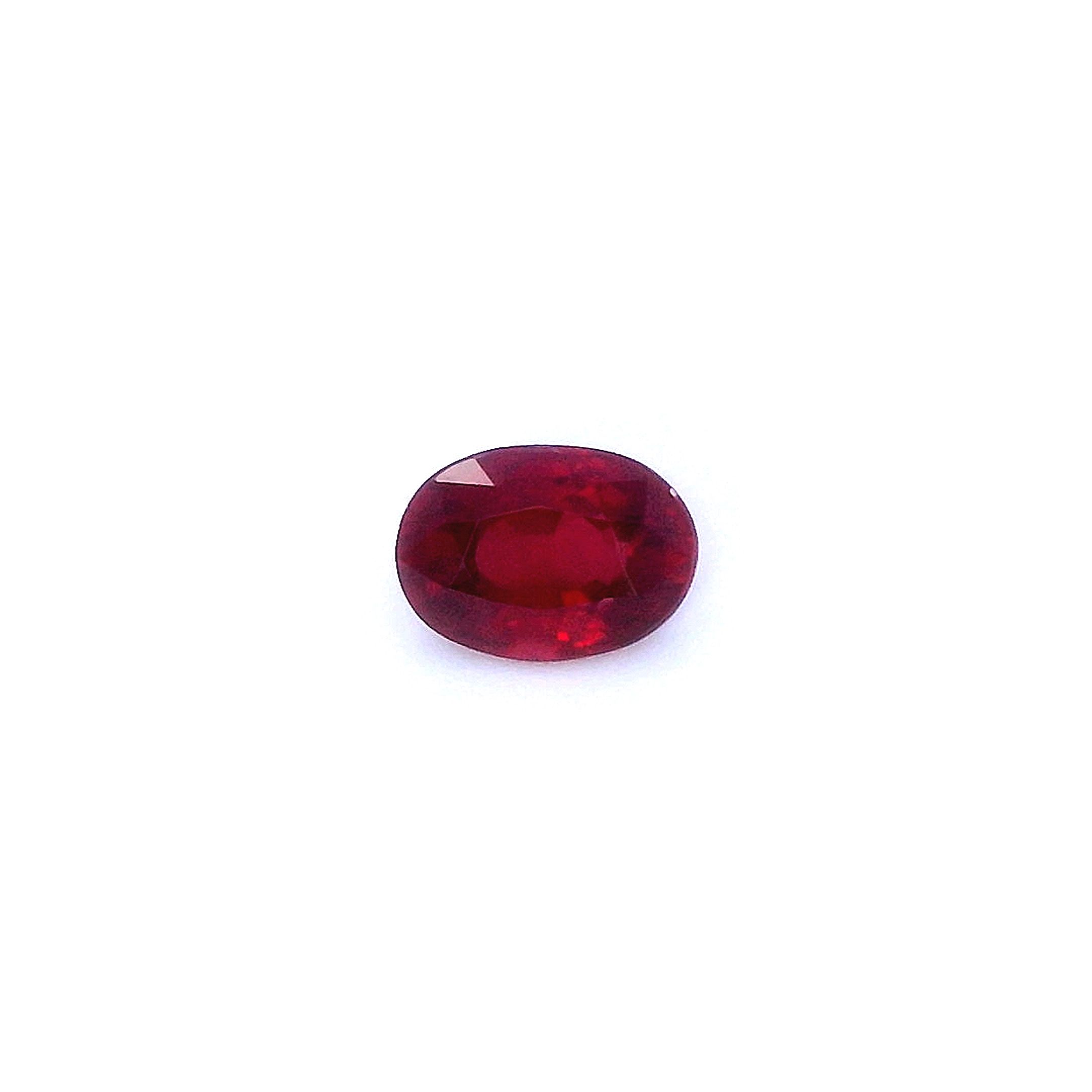 0.68 ct Oval ruby