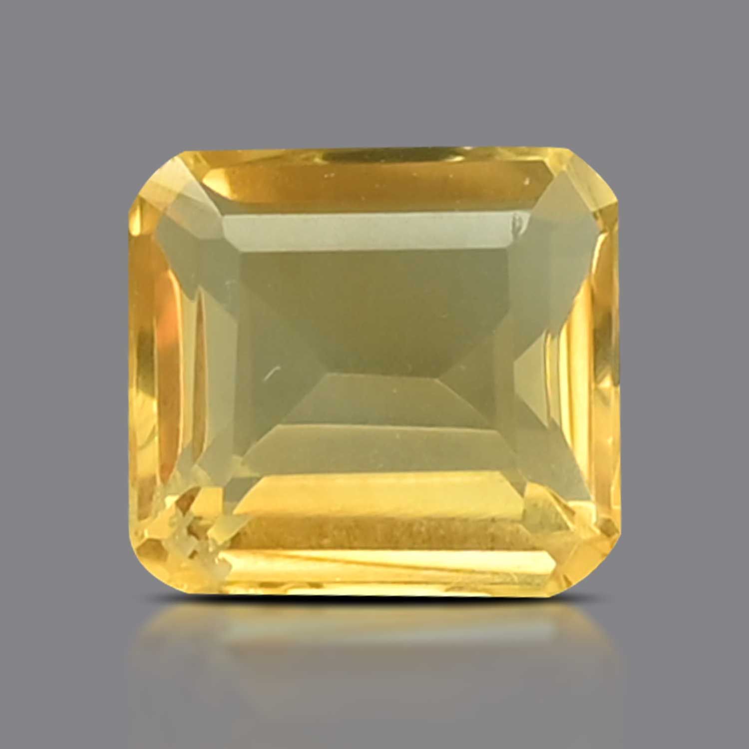 CITRINE FACETED 5.75ct YELLOW EC BRAZIL NONE