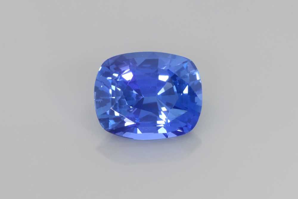 2.54 Carat Blue Cushion Sapphire