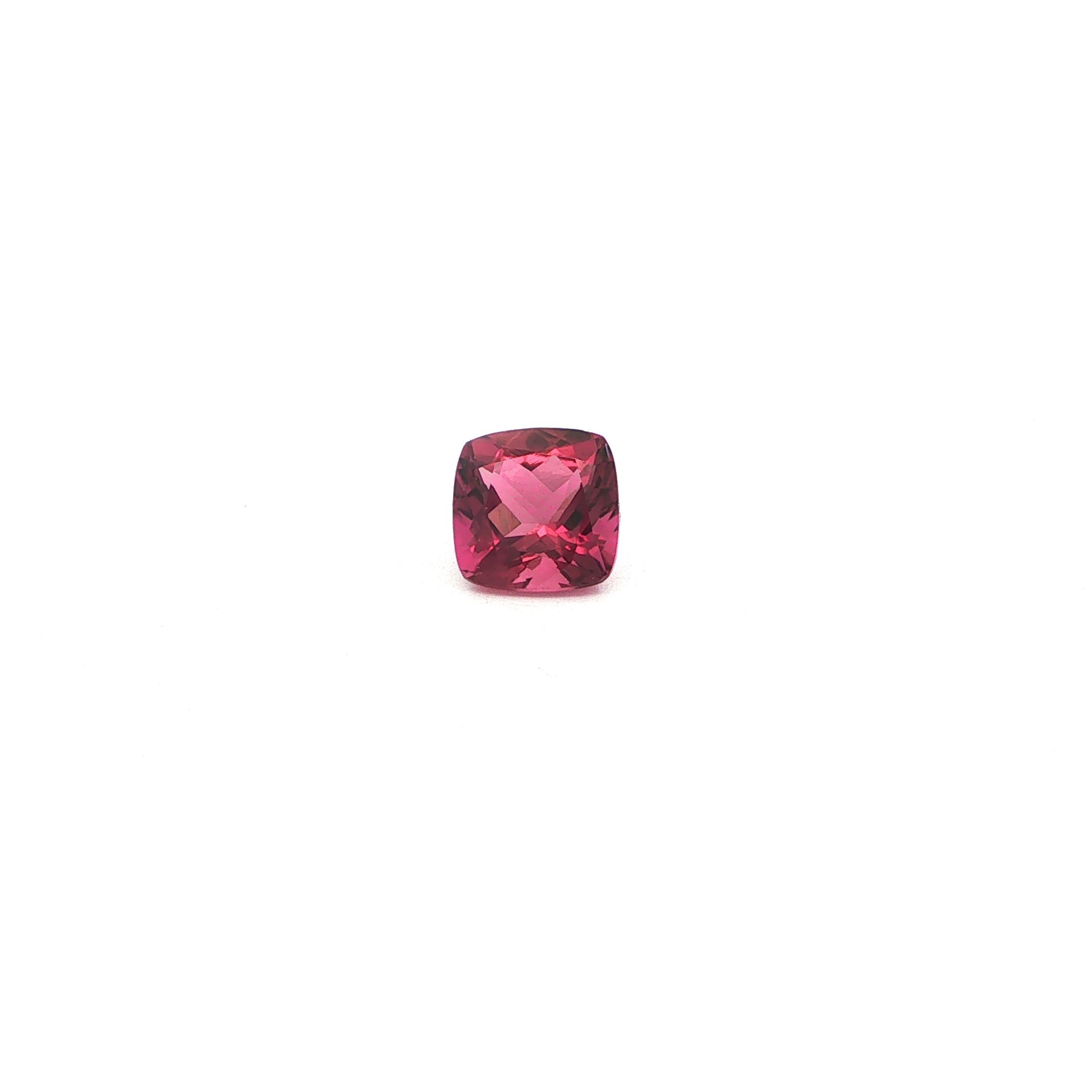 Turmalin 1,60 ct, różowy, szlif cushion