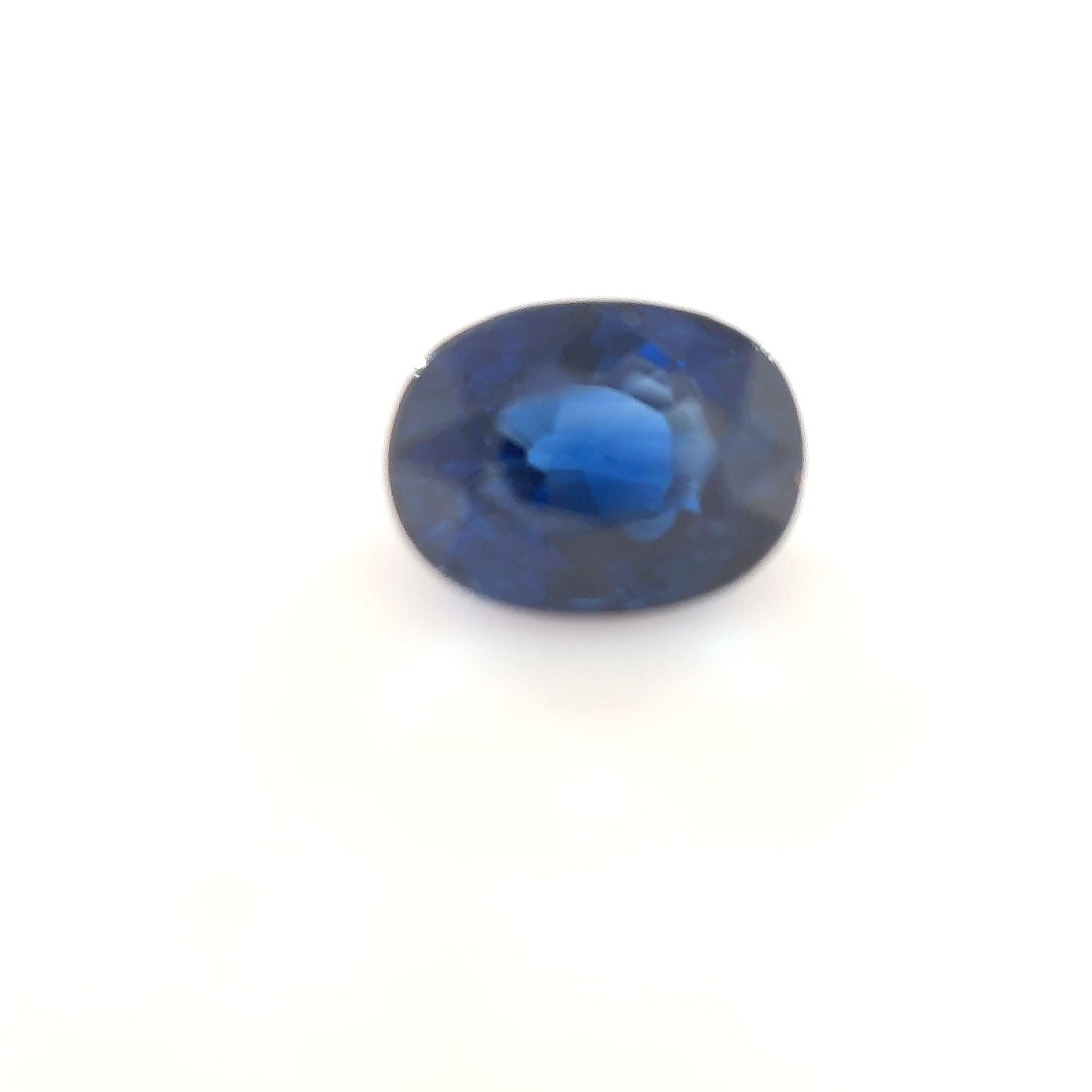Szafir 1,20 ct, niebieski, szlif owalny