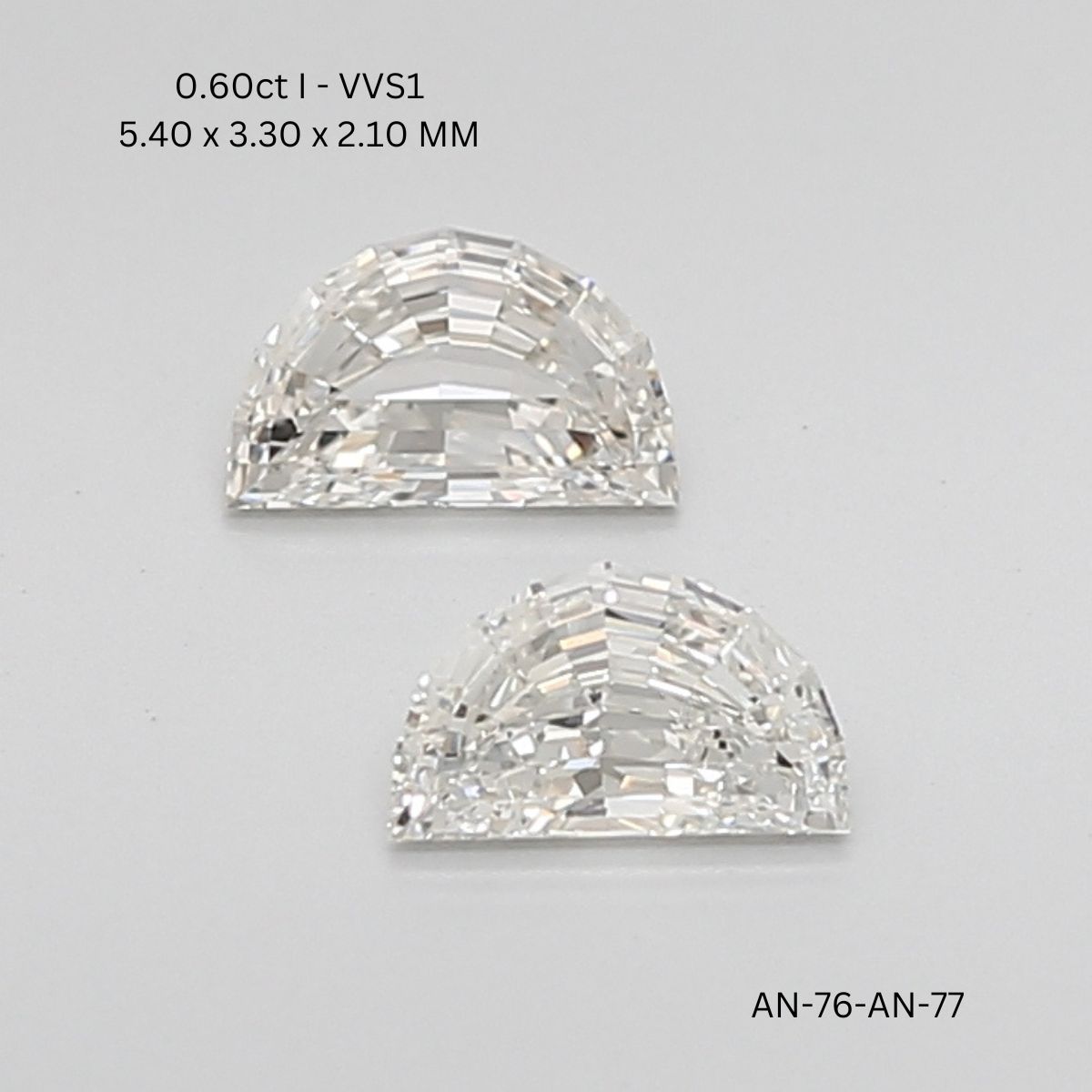 Prírodný diamant half moon,...