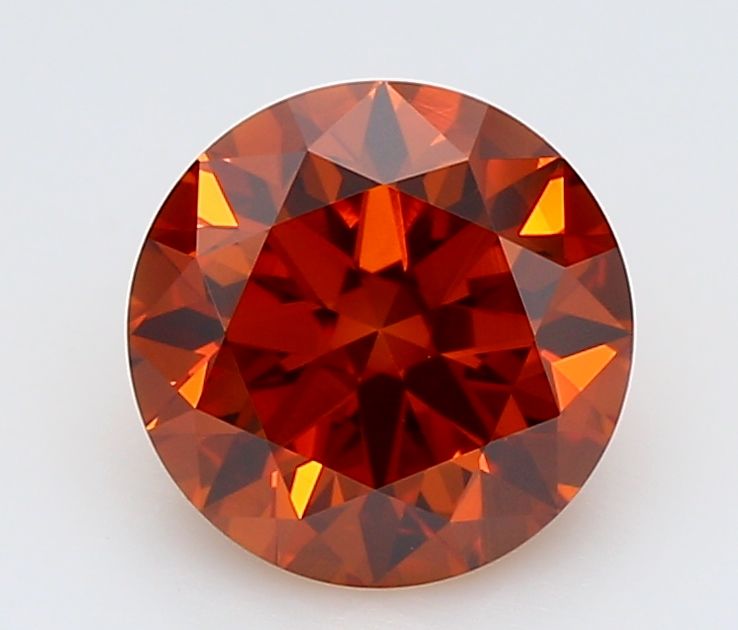 0.94 CT Fancy Vivid Orange ROUND