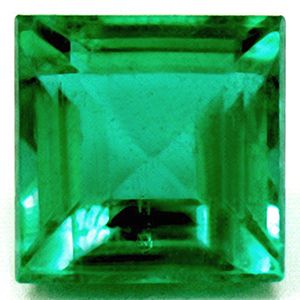 Szmaragd 1,00 ct, zielony, szlif kwadratowy