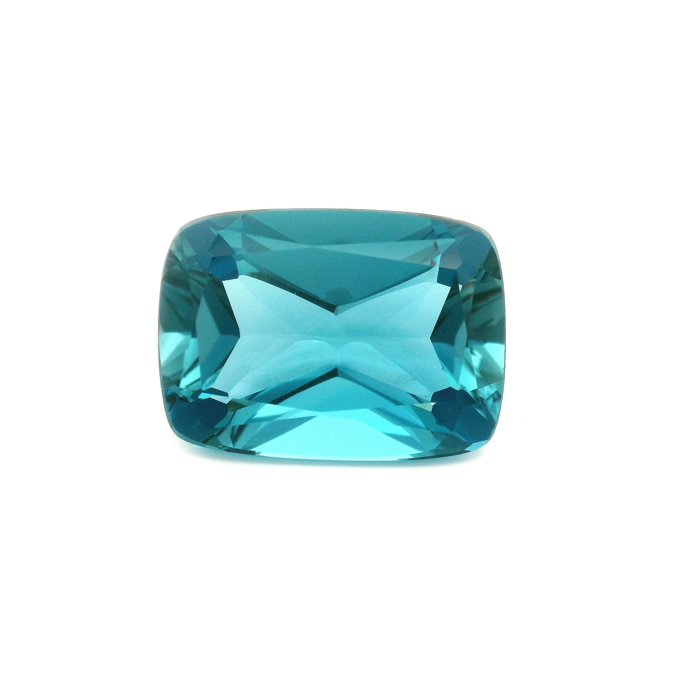 Topaz 17,91 ct, niebieski, szlif cushion
