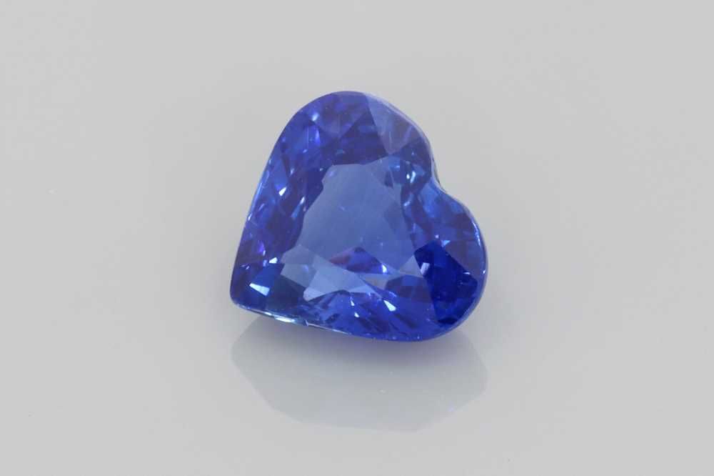 Szafir 2,03 ct, niebieski, szlif serce
