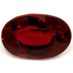Rubin 1,13 ct, czerwony, szlif owalny