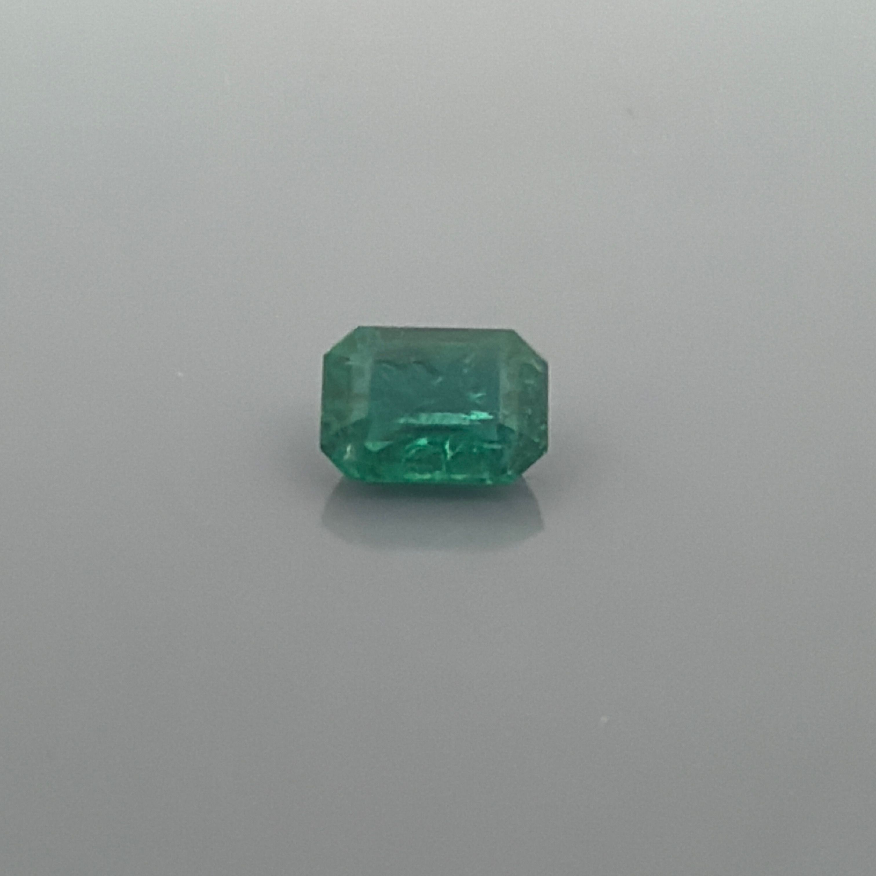 1.63 ct Octagonal Emerald